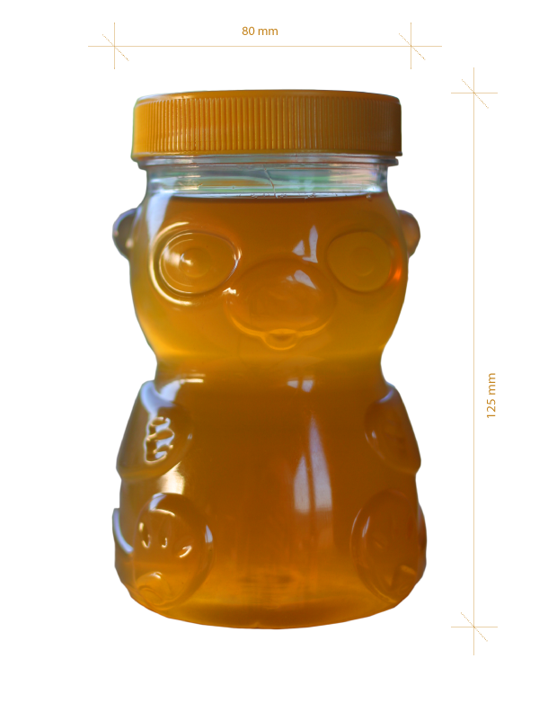 Borcan plastic ursulet (360 ml)